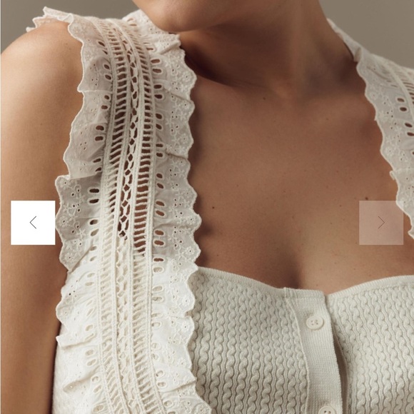 Anthropologie pilcro crafted bib sweater tank size xs - Picture 3 of 12